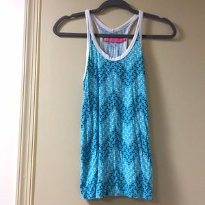 Blue nautical chevron tank top